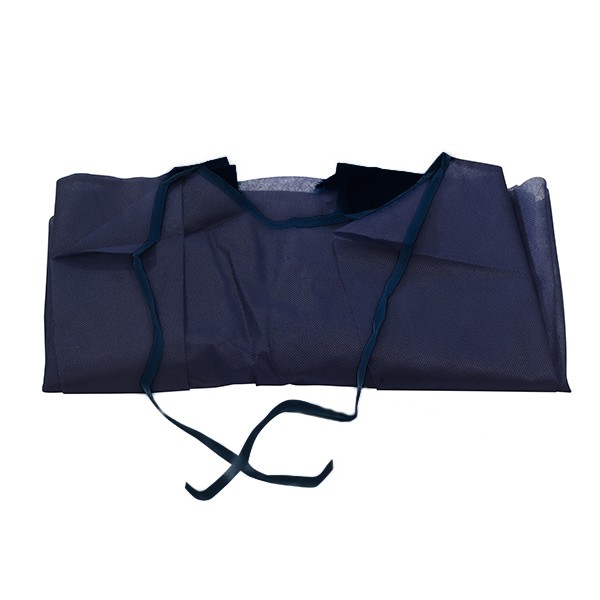 Bata para paciente tipo camisón azul marino