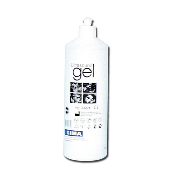 Gel para ultrasonidos Gima 1.000 ml x 18 u. azul transparente